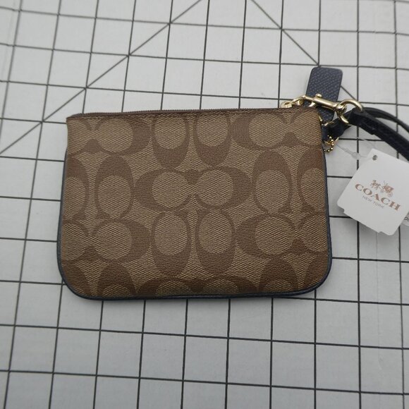 Coach Wristlet Purse - IM/Khaki/Midnight - Picture 1 of 12